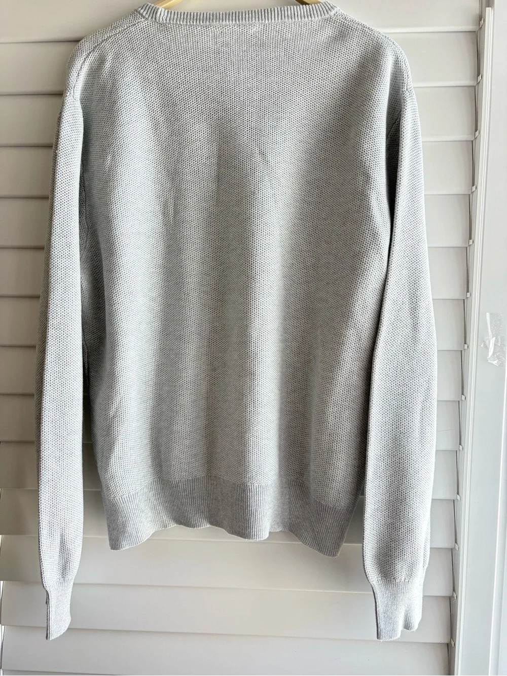 J. Crew Cotton Silk Men's Heather Gray Crewneck Sweater